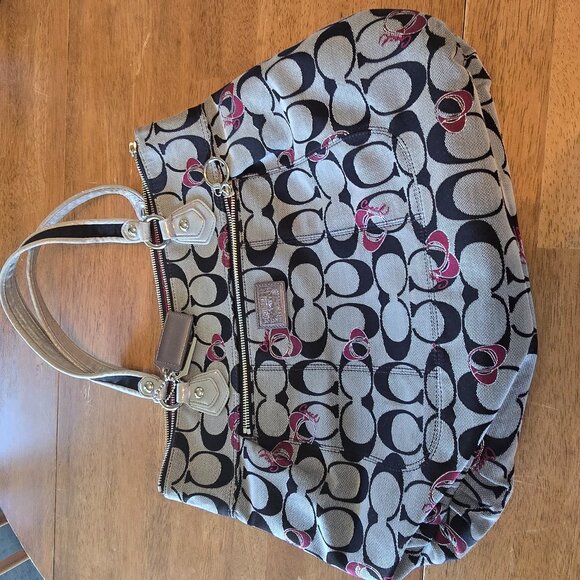 Coach poppy signature glam tote-Style 18711 - Picture 2 of 2